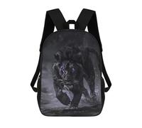 sinyumoney Sac À Dos 17inch Black Panther Lion Water Sac À Dos Scolaire Imprimé En 3D Pour Garçons Et Filles, Sac À Dos Pour Ordinateur Portable Pour Enfants/étudiants/adultes