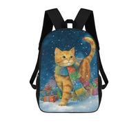 sinyumoney Sac À Dos 17inch Christmas Cat with Presents-2 Sac À Dos Scolaire Imprimé En 3D Pour Garçons Et Filles, Sac À Dos Pour Ordinateur Portable Pour Enfants/étudiants/adultes
