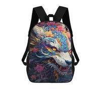 sinyumoney Sac À Dos 17inch Colorful Fantasy Dragon Artwork-2 Sac À Dos Scolaire Imprimé En 3D Pour Garçons Et Filles, Sac À Dos Pour Ordinateur Portable Pour Enfants/étudiants/adultes