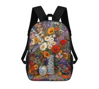 sinyumoney Sac À Dos 17inch Colorful Floral Still Life-1 Sac À Dos Scolaire Imprimé En 3D Pour Garçons Et Filles, Sac À Dos Pour Ordinateur Portable Pour Enfants/étudiants/adultes