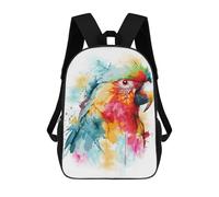 sinyumoney Sac À Dos 17inch Colorful Red Macaw Parrot Sac À Dos Scolaire Imprimé En 3D Pour Garçons Et Filles, Sac À Dos Pour Ordinateur Portable Pour Enfants/étudiants/adultes
