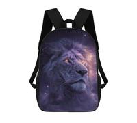 sinyumoney Sac À Dos 17inch Cosmic Lion Portrait Sac À Dos Scolaire Imprimé En 3D Pour Garçons Et Filles, Sac À Dos Pour Ordinateur Portable Pour Enfants/étudiants/adultes