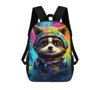 sinyumoney Sac À Dos 17inch Cosmic Raccoon Explorer-2 Sac À Dos Scolaire Imprimé En 3D Pour Garçons Et Filles, Sac À Dos Pour Ordinateur Portable Pour Enfants/étudiants/adultes