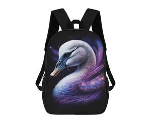 sinyumoney Sac À Dos 17inch Cosmic Swan Art Print-16 Sac À Dos Scolaire Imprimé En 3D Pour Garçons Et Filles, Sac À Dos Pour Ordinateur Portable Pour Enfants/étudiants/adultes