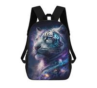 sinyumoney Sac À Dos 17inch Cosmic Tiger Portrait-14 Sac À Dos Scolaire Imprimé En 3D Pour Garçons Et Filles, Sac À Dos Pour Ordinateur Portable Pour Enfants/étudiants/adultes
