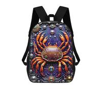 sinyumoney Sac À Dos 17inch Cybernetic Crab Art Deco Sac À Dos Scolaire Imprimé En 3D Pour Garçons Et Filles, Sac À Dos Pour Ordinateur Portable Pour Enfants/étudiants/adultes