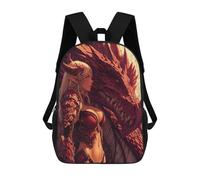 sinyumoney Sac À Dos 17inch Dragon Armor Fantasy Artwork Sac À Dos Scolaire Imprimé En 3D Pour Garçons Et Filles, Sac À Dos Pour Ordinateur Portable Pour Enfants/étudiants/adultes