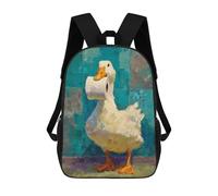 sinyumoney Sac À Dos 17inch Duck with Toilet Paper Roll Sac À Dos Scolaire Imprimé En 3D Pour Garçons Et Filles, Sac À Dos Pour Ordinateur Portable Pour Enfants/étudiants/adultes