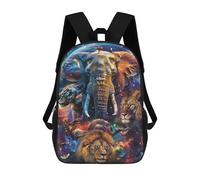 sinyumoney Sac À Dos 17inch Fantasy Animal Space Collage Sac À Dos Scolaire Imprimé En 3D Pour Garçons Et Filles, Sac À Dos Pour Ordinateur Portable Pour Enfants/étudiants/adultes