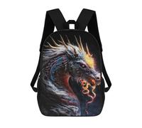 sinyumoney Sac À Dos 17inch Fantasy Dragon Artwork-18 Sac À Dos Scolaire Imprimé En 3D Pour Garçons Et Filles, Sac À Dos Pour Ordinateur Portable Pour Enfants/étudiants/adultes