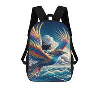 sinyumoney Sac À Dos 17inch Fantasy Phoenix Flight Over Ocean Sac À Dos Scolaire Imprimé En 3D Pour Garçons Et Filles, Sac À Dos Pour Ordinateur Portable Pour Enfants/étudiants/adultes