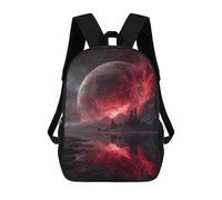 sinyumoney Sac À Dos 17inch Fiery Planet Reflections Sac À Dos Scolaire Imprimé En 3D Pour Garçons Et Filles, Sac À Dos Pour Ordinateur Portable Pour Enfants/étudiants/adultes