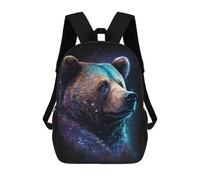 sinyumoney Sac À Dos 17inch Galactic Bear Portrait -1 Sac À Dos Scolaire Imprimé En 3D Pour Garçons Et Filles, Sac À Dos Pour Ordinateur Portable Pour Enfants/étudiants/adultes