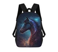 sinyumoney Sac À Dos 17inch Galactic Horse Art Print Sac À Dos Scolaire Imprimé En 3D Pour Garçons Et Filles, Sac À Dos Pour Ordinateur Portable Pour Enfants/étudiants/adultes