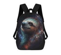 sinyumoney Sac À Dos 17inch Galactic Sloth Portrait-5 Sac À Dos Scolaire Imprimé En 3D Pour Garçons Et Filles, Sac À Dos Pour Ordinateur Portable Pour Enfants/étudiants/adultes