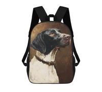 sinyumoney Sac À Dos 17inch German Shorthaired Pointer Painting-2 Sac À Dos Scolaire Imprimé En 3D Pour Garçons Et Filles, Sac À Dos Pour Ordinateur Portable Pour Enfants/étudiants/adultes