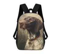 sinyumoney Sac À Dos 17inch German Shorthaired Pointer Painting-3 Sac À Dos Scolaire Imprimé En 3D Pour Garçons Et Filles, Sac À Dos Pour Ordinateur Portable Pour Enfants/étudiants/adultes