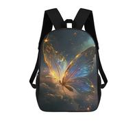 sinyumoney Sac À Dos 17inch Glowing Butterfly Wallpaper Sac À Dos Scolaire Imprimé En 3D Pour Garçons Et Filles, Sac À Dos Pour Ordinateur Portable Pour Enfants/étudiants/adultes