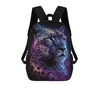 sinyumoney Sac À Dos 17inch Glowing Leopard Art Print-2 Sac À Dos Scolaire Imprimé En 3D Pour Garçons Et Filles, Sac À Dos Pour Ordinateur Portable Pour Enfants/étudiants/adultes