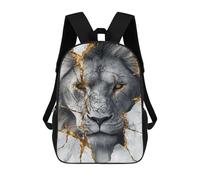 sinyumoney Sac À Dos 17inch Golden Lion Marble Wall Art Sac À Dos Scolaire Imprimé En 3D Pour Garçons Et Filles, Sac À Dos Pour Ordinateur Portable Pour Enfants/étudiants/adultes