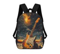 sinyumoney Sac À Dos 17inch Guitar in Space Artwork Sac À Dos Scolaire Imprimé En 3D Pour Garçons Et Filles, Sac À Dos Pour Ordinateur Portable Pour Enfants/étudiants/adultes