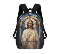sinyumoney Sac À Dos 17inch Jesus Christ Sac À Dos Scolaire Imprimé En 3D Pour Garçons Et Filles, Sac À Dos Pour Ordinateur Portable Pour Enfants/étudiants/adultes