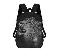sinyumoney Sac À Dos 17inch Leopard Black&White Sac À Dos Scolaire Imprimé En 3D Pour Garçons Et Filles, Sac À Dos Pour Ordinateur Portable Pour Enfants/étudiants/adultes