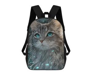 sinyumoney Sac À Dos 17inch Magical Fantasy Cat Artwork -1 Sac À Dos Scolaire Imprimé En 3D Pour Garçons Et Filles, Sac À Dos Pour Ordinateur Portable Pour Enfants/étudiants/adultes