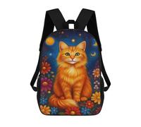 sinyumoney Sac À Dos 17inch Magical Night Garden Cat Sac À Dos Scolaire Imprimé En 3D Pour Garçons Et Filles, Sac À Dos Pour Ordinateur Portable Pour Enfants/étudiants/adultes