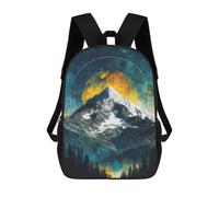 sinyumoney Sac À Dos 17inch Mountain Majesty with Celestial Glow Sac À Dos Scolaire Imprimé En 3D Pour Garçons Et Filles, Sac À Dos Pour Ordinateur Portable Pour Enfants/étudiants/adultes