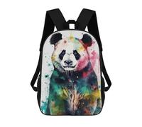 sinyumoney Sac À Dos 17inch Panda Bear Watercolor Sac À Dos Scolaire Imprimé En 3D Pour Garçons Et Filles, Sac À Dos Pour Ordinateur Portable Pour Enfants/étudiants/adultes