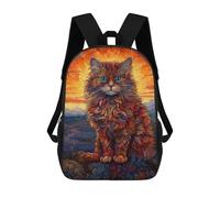 sinyumoney Sac À Dos 17inch Persian Cat 3 Sac À Dos Scolaire Imprimé En 3D Pour Garçons Et Filles, Sac À Dos Pour Ordinateur Portable Pour Enfants/étudiants/adultes