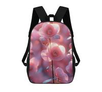 sinyumoney Sac À Dos 17inch Pink Camellia Flowers in Bloom Sac À Dos Scolaire Imprimé En 3D Pour Garçons Et Filles, Sac À Dos Pour Ordinateur Portable Pour Enfants/étudiants/adultes