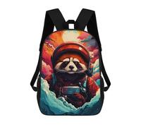 sinyumoney Sac À Dos 17inch Red Panda Astronaut in Space Sac À Dos Scolaire Imprimé En 3D Pour Garçons Et Filles, Sac À Dos Pour Ordinateur Portable Pour Enfants/étudiants/adultes
