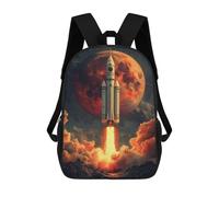 sinyumoney Sac À Dos 17inch Rocket Launch to Mars Sac À Dos Scolaire Imprimé En 3D Pour Garçons Et Filles, Sac À Dos Pour Ordinateur Portable Pour Enfants/étudiants/adultes