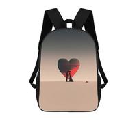 sinyumoney Sac À Dos 17inch Romantic Valentines Day 4 Sac À Dos Scolaire Imprimé En 3D Pour Garçons Et Filles, Sac À Dos Pour Ordinateur Portable Pour Enfants/étudiants/adultes