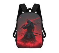 sinyumoney Sac À Dos 17inch Samurai Warrior with Red Sword Sac À Dos Scolaire Imprimé En 3D Pour Garçons Et Filles, Sac À Dos Pour Ordinateur Portable Pour Enfants/étudiants/adultes