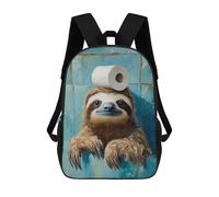 sinyumoney Sac À Dos 17inch Sloth with Toilet Paper on Head-5 Sac À Dos Scolaire Imprimé En 3D Pour Garçons Et Filles, Sac À Dos Pour Ordinateur Portable Pour Enfants/étudiants/adultes
