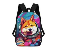 sinyumoney Sac À Dos 17inch Space Dog Explorer-184 Sac À Dos Scolaire Imprimé En 3D Pour Garçons Et Filles, Sac À Dos Pour Ordinateur Portable Pour Enfants/étudiants/adultes