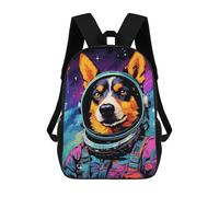 sinyumoney Sac À Dos 17inch Space Dog Explorer-6 Sac À Dos Scolaire Imprimé En 3D Pour Garçons Et Filles, Sac À Dos Pour Ordinateur Portable Pour Enfants/étudiants/adultes