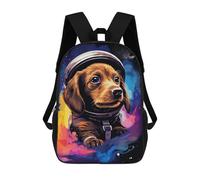 sinyumoney Sac À Dos 17inch Space Pup Adventure -18 Sac À Dos Scolaire Imprimé En 3D Pour Garçons Et Filles, Sac À Dos Pour Ordinateur Portable Pour Enfants/étudiants/adultes