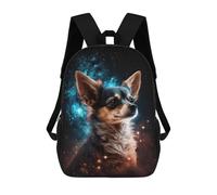 sinyumoney Sac À Dos 17inch Space Pup Cosmic Canine Art -3 Sac À Dos Scolaire Imprimé En 3D Pour Garçons Et Filles, Sac À Dos Pour Ordinateur Portable Pour Enfants/étudiants/adultes