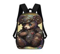 sinyumoney Sac À Dos 17inch Steampunk Panda Art Print Sac À Dos Scolaire Imprimé En 3D Pour Garçons Et Filles, Sac À Dos Pour Ordinateur Portable Pour Enfants/étudiants/adultes
