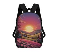 sinyumoney Sac À Dos 17inch Sunset Serenity Landscape Sac À Dos Scolaire Imprimé En 3D Pour Garçons Et Filles, Sac À Dos Pour Ordinateur Portable Pour Enfants/étudiants/adultes
