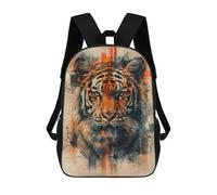 sinyumoney Sac À Dos 17inch Tiger Wall Art Print-1 Sac À Dos Scolaire Imprimé En 3D Pour Garçons Et Filles, Sac À Dos Pour Ordinateur Portable Pour Enfants/étudiants/adultes