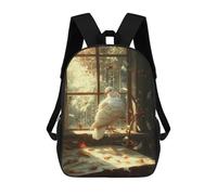 sinyumoney Sac À Dos 17inch White Dove on Windowsill Sac À Dos Scolaire Imprimé En 3D Pour Garçons Et Filles, Sac À Dos Pour Ordinateur Portable Pour Enfants/étudiants/adultes
