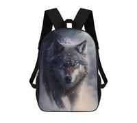 sinyumoney Sac À Dos 17inch Winter Wolf Fantasy Artwork Sac À Dos Scolaire Imprimé En 3D Pour Garçons Et Filles, Sac À Dos Pour Ordinateur Portable Pour Enfants/étudiants/adultes