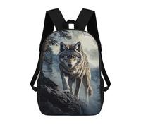 sinyumoney Sac À Dos 17inch Wolf in Mountain Landscape Sac À Dos Scolaire Imprimé En 3D Pour Garçons Et Filles, Sac À Dos Pour Ordinateur Portable Pour Enfants/étudiants/adultes