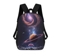 sinyumoney Sac À Dos 3D Amusant Et Cool Pour Adolescents (garçons Et Filles) Beyond The Rings Sac À Dos Imprimé 3D Pour Enfants, Sac D'école Primaire 17inch