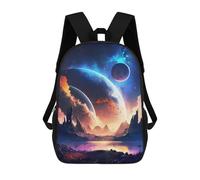sinyumoney Sac À Dos 3D Amusant Et Cool Pour Adolescents (garçons Et Filles) Dawn of The Cosmos Sac À Dos Imprimé 3D Pour Enfants, Sac D'école Primaire 17inch